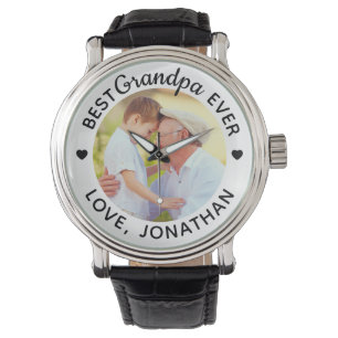Montre Photo personnalisée du meilleur grand-père