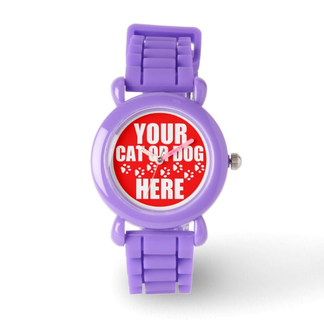 Montre Photo personnalisée pour animal de compagnie (Recto)