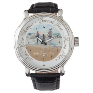 Montre Photo personnalisée Regarder Cadeau Votre famille 