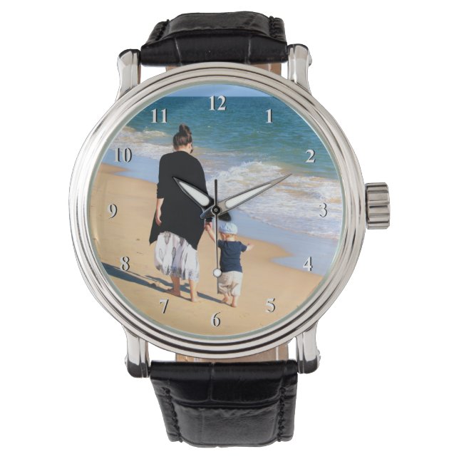 Montre Photo personnalisée Regarder Cadeaux Vos Photos Fa (devant)
