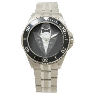 Montre PHOTO WATT Name Bestman Père Groom Ring Bearer
