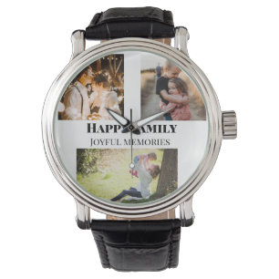 Montre photos de famille souvenirs ajouter photo nom de f