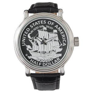 Montre Pièce de Demi Dollar Américain Fabriquée à la main