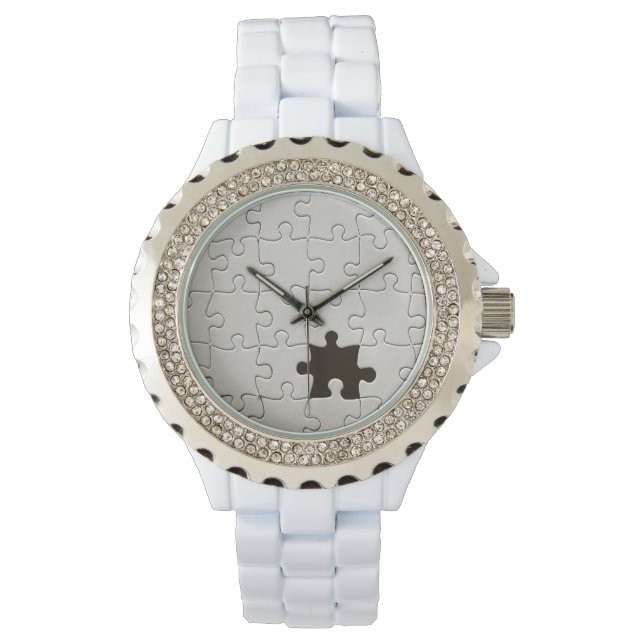 Montre Pièce de puzzle blanche manquante (devant)