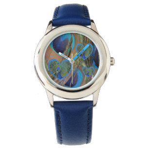 Montre Pièces de paon brillantes Enfants Regarder