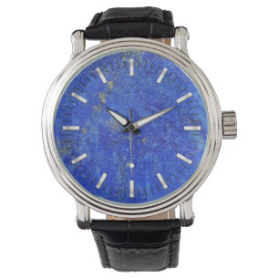 Montre Pierre blanche bleue