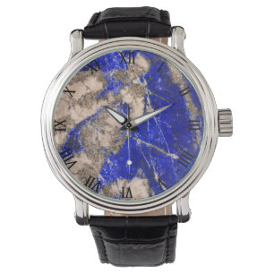 Montre Pierre bleue moderne