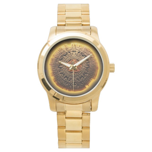 Montre Pierre calendrier aztèque (devant)