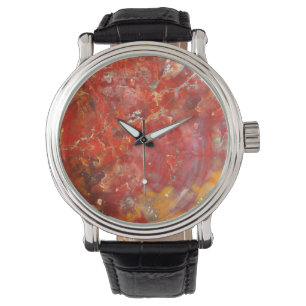 Montre Pierres de plateau de coucher de soleil tombant