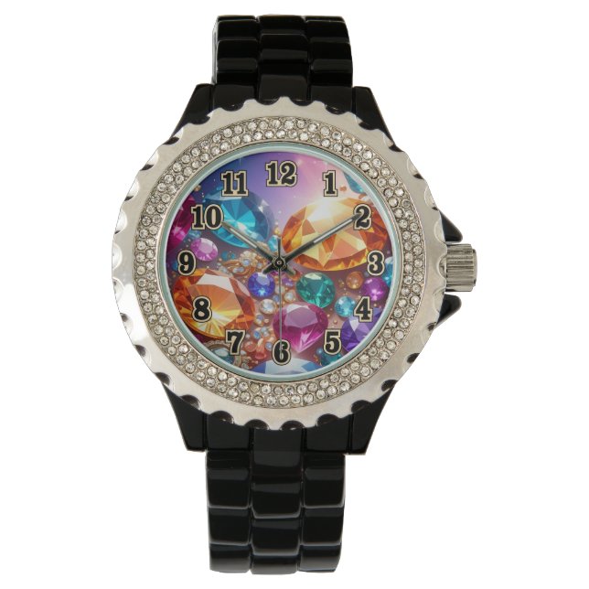 Montre Pierres et Bijoux Colorés (devant)