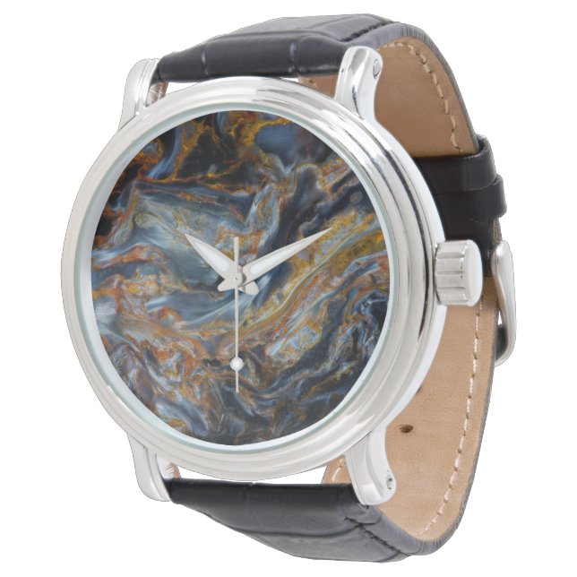 Montre Pietersite tachetée noire (Incliné)