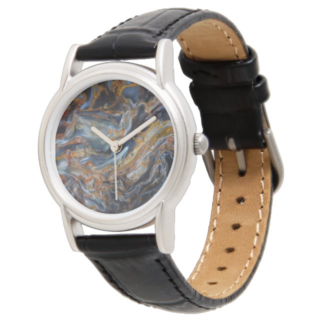 Montre Pietersite tachetée noire (Incliné)