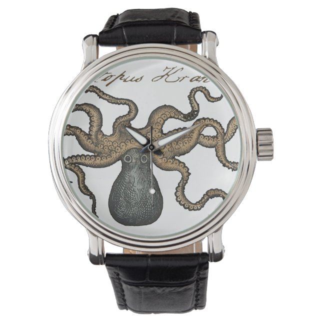 Montre Pieuvre Kraken Antique Faune Marine Côtière (devant)