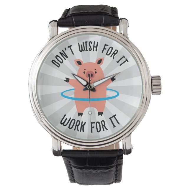 Montre Pig Hula Hoop (devant)