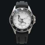 Montre Pigeon<br><div class="desc">Dessin noir et blanc d'un pigeon domestique</div>