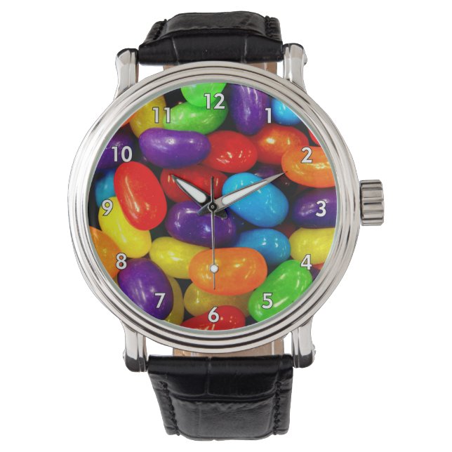 Montre Pile de haricot très coloré (devant)