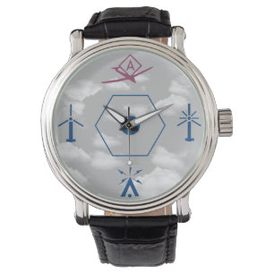 Montre Pilote de drone de cartes de symboles aéronautique