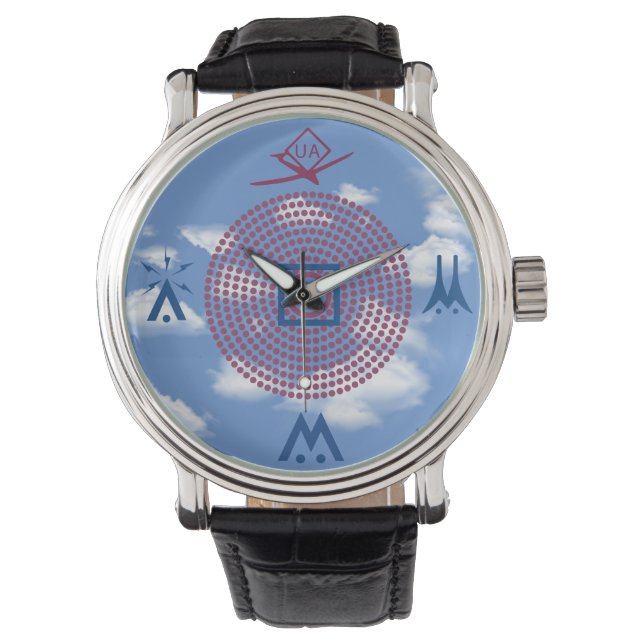 Montre Pilote de drone de cartes de symboles aéronautique