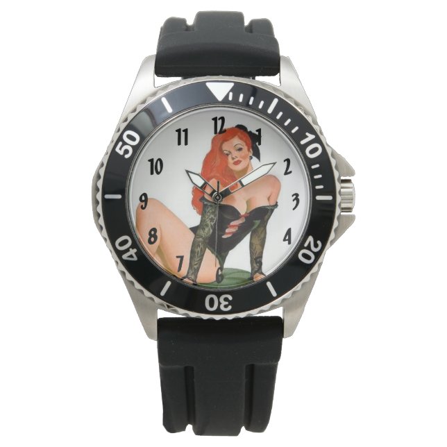 Montre Pinceaux Vintages Lingerie Retro (devant)