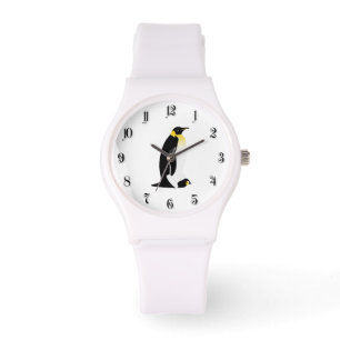 Montre Pingouin avec son bébé
