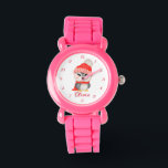Montre Pingouin mignon avec chapeau de Père Noël<br><div class="desc">Pingouin mignon avec chapeau de Noël</div>