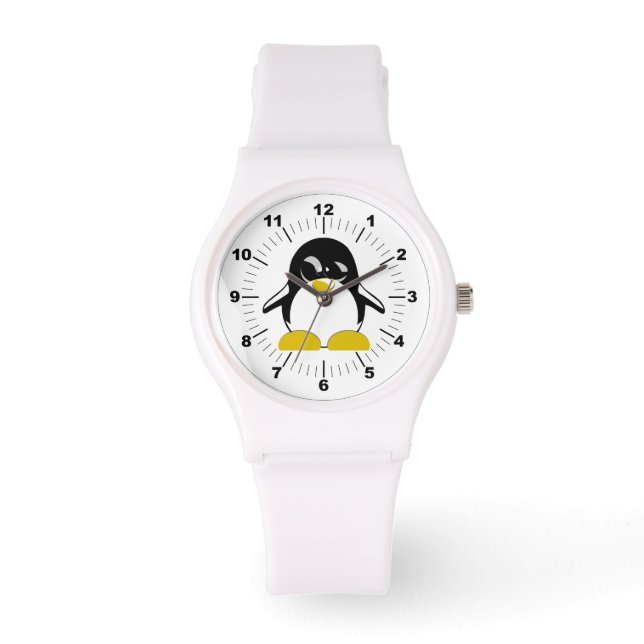 Montre Pingouin sport féminin Silicon Watch Penguin (Recto)