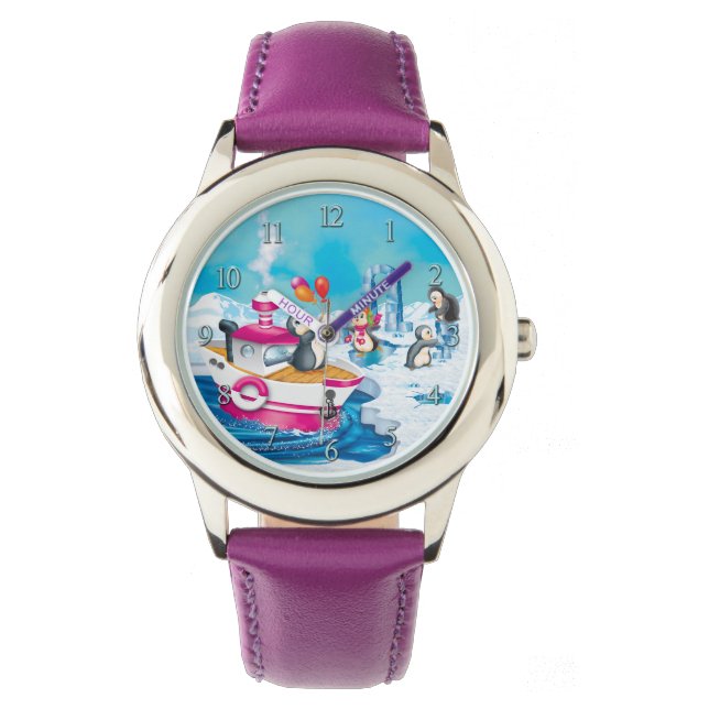 Montre pingouins en Antarctique (devant)