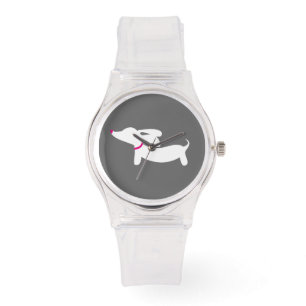 Montre Pink Dachshund Chien Watch Wiener Amoureux des chi