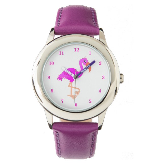 Montre Pink Flamingo Watch Gift (devant)