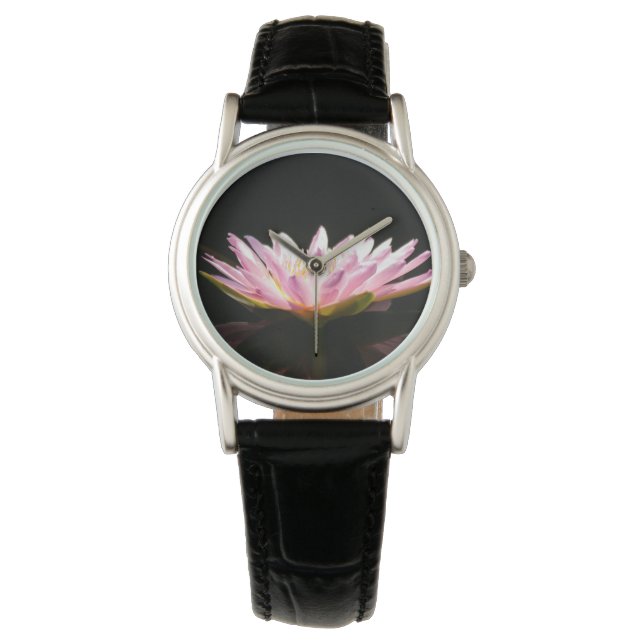 Montre Pink Lotus Nénuphar Watch (devant)