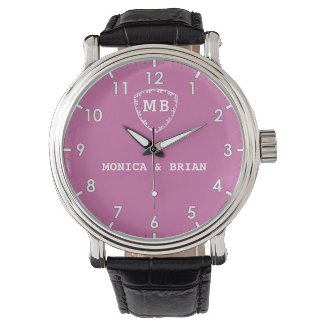 Montre Pink Monogram (devant)