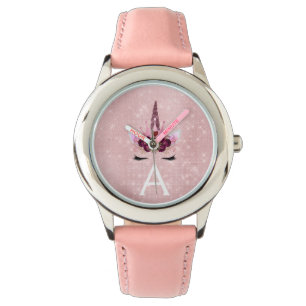 Montre Pink Princess Unicorn Rose Gold Blush Pink Parties