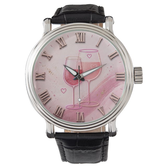Montre Pink Wine Glass (devant)