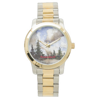 Montre Pins et nuages bas sur "Highland Pittoresque Highw