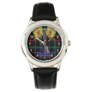 Montre Piper écossais sur tartan