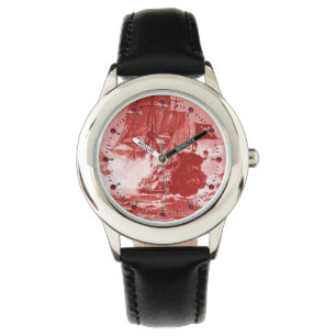 Montre PIRATE BATAILLE NAVIRE Antique Rouge Blanc Nautiqu