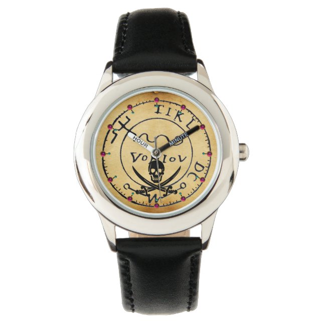 MONTRE PIRATES CARTE DU TRÉSOR, COMPLEXE ET PARCHEMENT DE (devant)