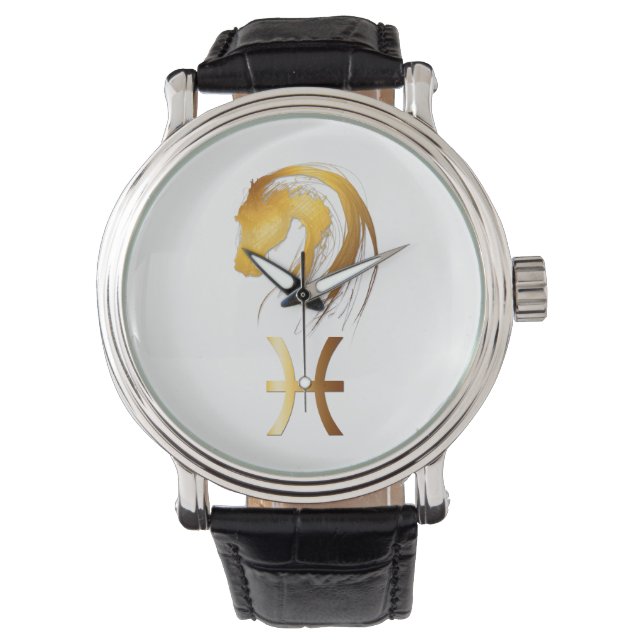 Montre Pisces Horse Chinoise Astrologie Occidentale Anniv (devant)