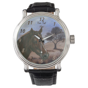 Montre pittoresque équerre portrait châtaigne jument ch
