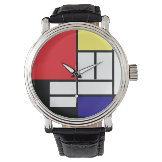 Montre PixDezines Mondrian Art (devant)