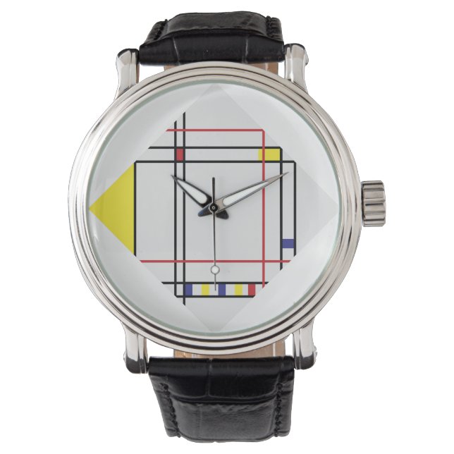 Montre PixDezines Mondrian Art (devant)
