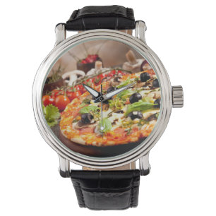 Montre pizza italienne fraîche