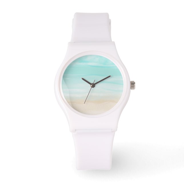 Montre Plage Abstraite Moderne (Recto)