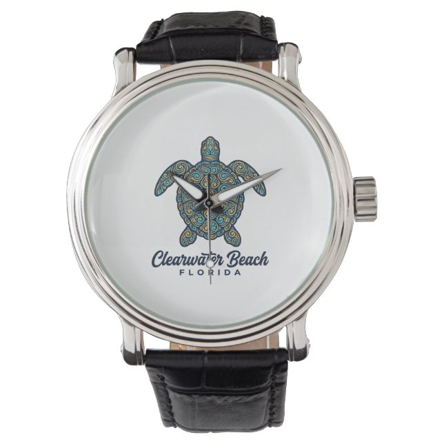 Montre Plage de Clearwater Floride Tortue de mer Concepti (devant)