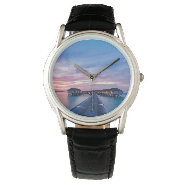Montre Plages tropicales | Bungalows Maldives (devant)