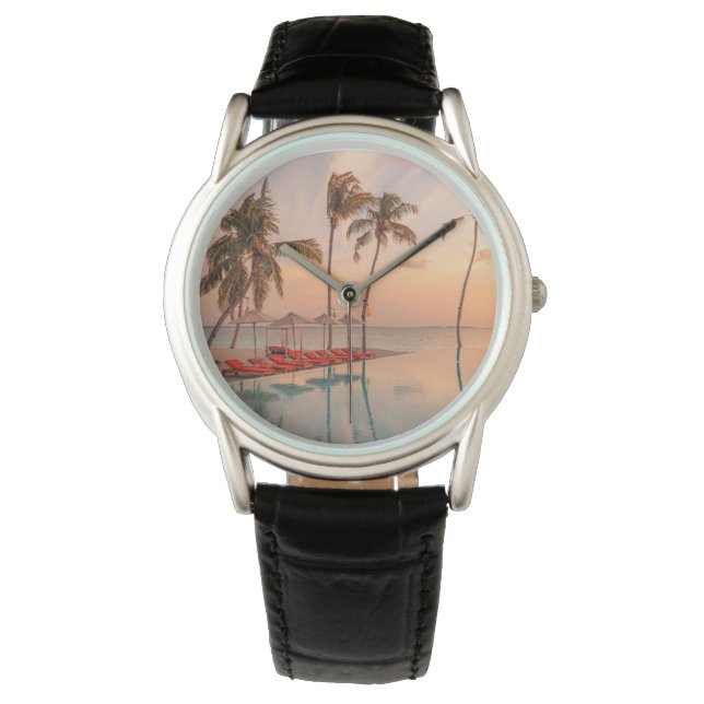 Montre Plages tropicales | Maldives Tropical Beach & Pool (devant)