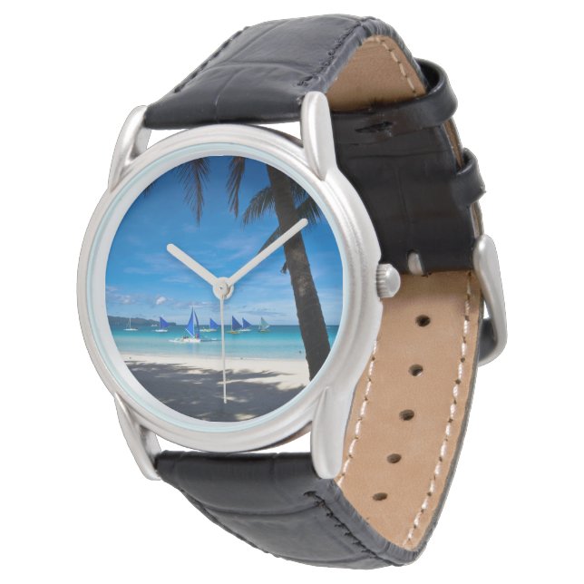 Montre Plages tropicales | White Beach Boracay Philippine (Incliné)