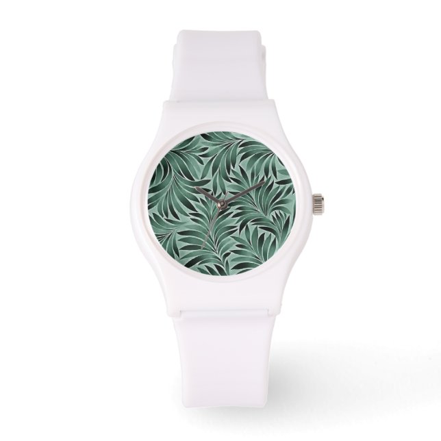 Montre Plan de couleurs Feuille Aqua Grey (Recto)