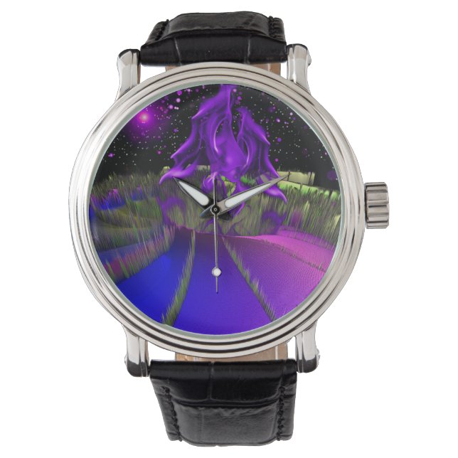 Montre Planète Chlorboniev violet (devant)