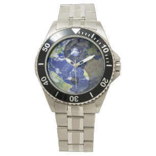 Montre Planète de la terre d'harmonie de Yin-Yang